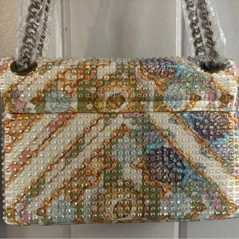 Kurt Geiger NWT The Brixton Seascape Iridescent Studded Bag W/Dustbag. - Picture 3 of 16